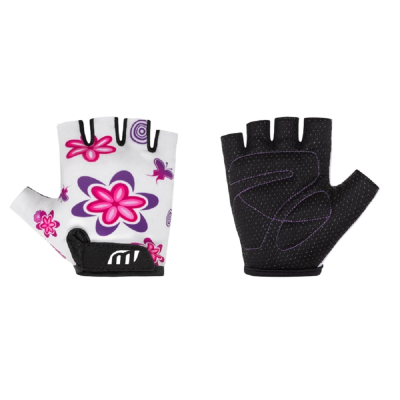 CAPPA Cyklistické rukavice dětské, bílá, vel. 7-8