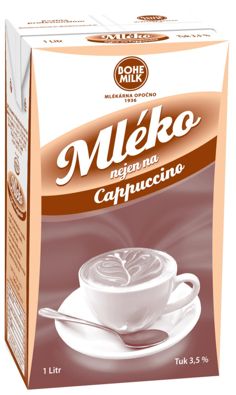 Bohemilk - mléko nejen na cappuccino - 3,5%, 1 l