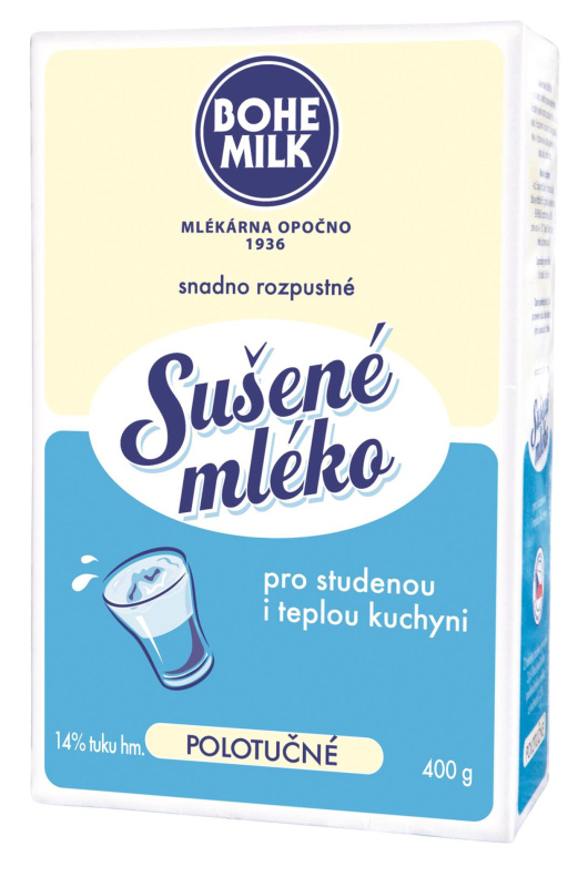 Bohemilk Mléko sušené polotučné