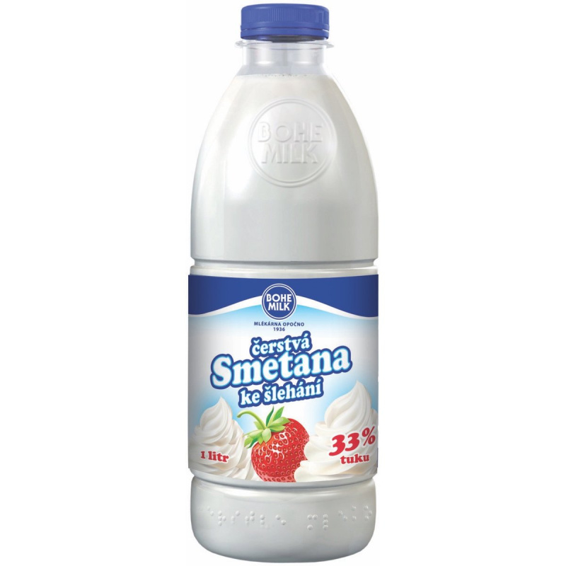 Bohemilk Čerstvá smetana ke šlehání 33%
