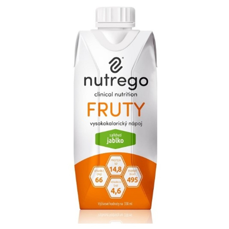 NUTREGO FRUTY Výživa jablko 12 x 330 ml