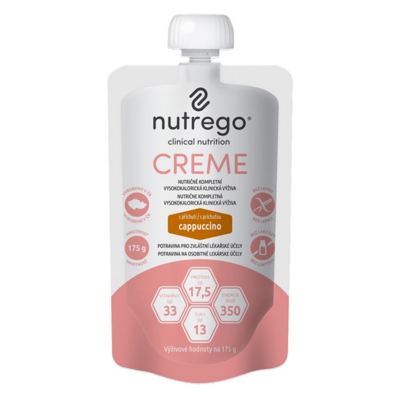 NUTREGO CREME S PŘÍCHUTÍ CAPPUCCINO perorální roztok 12X175G