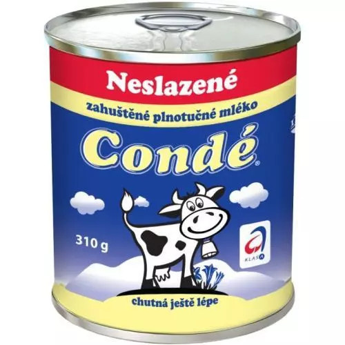 BOHEMILK Zahuštěné mléko Condé - neslazené, 8 % plech, 310 g