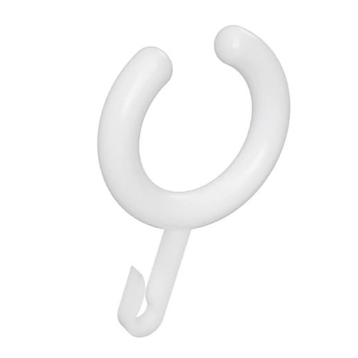 Plastové háčky Bemeta pro sprchový závěs 12 ks bílá 153653506