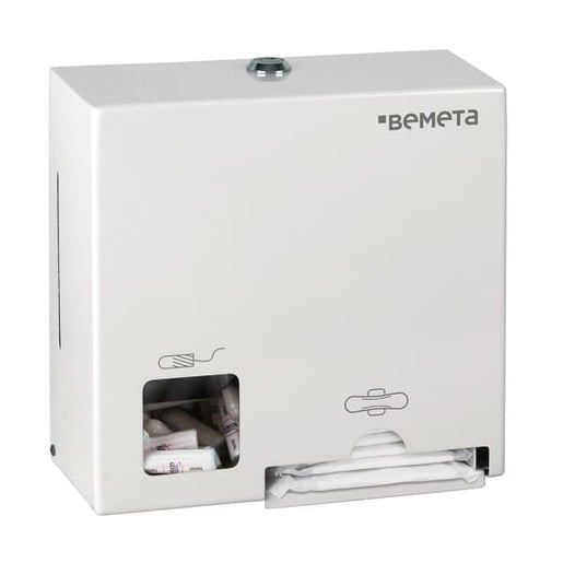 Zásobník na tampony a vložky Bemeta bílá nerez 101403278
