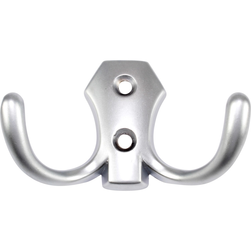 Hettich Nástěnný háček na kabáty Classic 1, zinek vzhled hliníku, 77 x 47 x 30mm