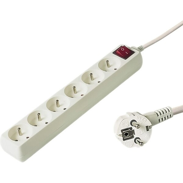 PremiumCord pp6k-05 5m 6 zásuvek vypínač