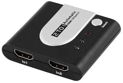 PremiumCord khswit21a HDMI switch 2:1 automatický Černá