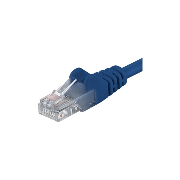 PremiumCord Patch kabel UTP RJ45-RJ45 CAT6 2m modrá