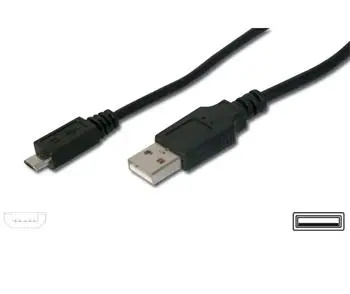 PremiumCord ku2m02f micro USB 2.0, A-B, 20cm Černá