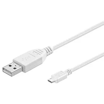 PremiumCord ku2m1fw micro USB 2.0, A-B 1m, bílý Bílá