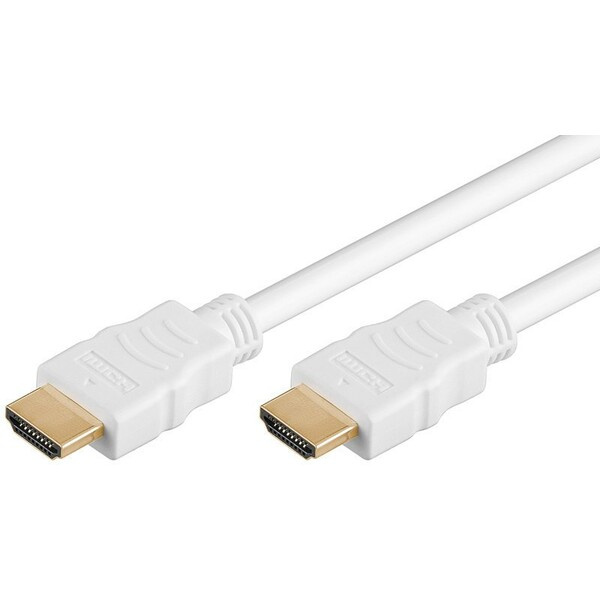 PremiumCord HDMI 1.4/HDMI 1.4 kabel s ethernetem 4K 0,5m bílý