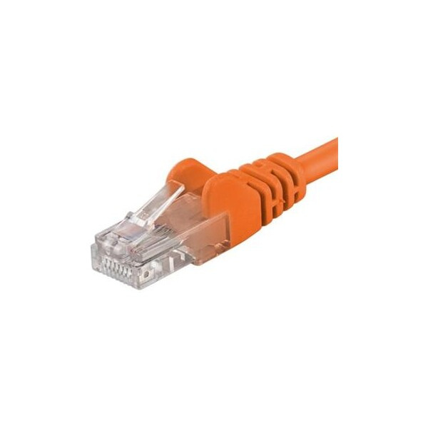 PremiumCord Patch kabel UTP RJ45-RJ45 Cat 5e 0.25m, oranžová