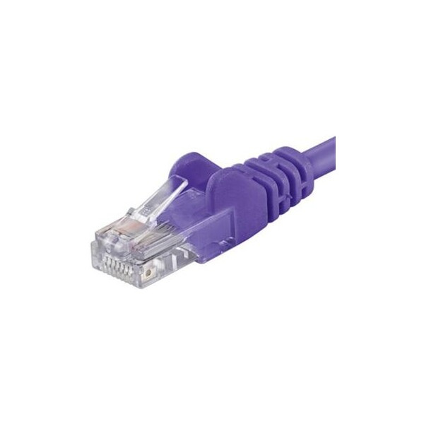PremiumCord Patch kabel UTP RJ45-RJ45 CAT6 0.5m fialová