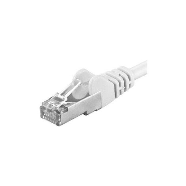 Premiumcord Patch kabel CAT6a S-FTP, RJ45-RJ45, AWG 26/7 1,5m, bílá
