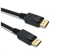 PremiumCord DisplayPort 1.4 přípojný kabel M/M, zlacené konektory, 3m