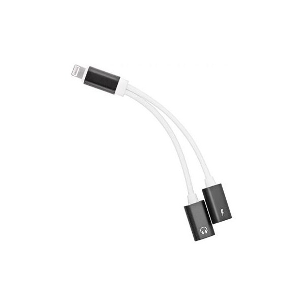 PremiumCord Adapter Lightning na 3,5mm jack audio + Lightning charging