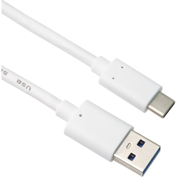 PremiumCord kabel USB-C - USB 3.0 A (USB 3.2 generation 2, 3A, 10Gbit/s)  1m bílá