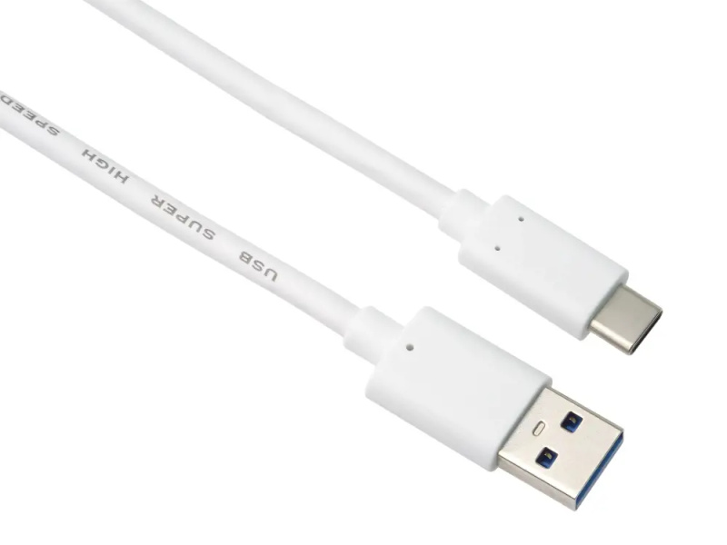 PremiumCord kabel USB-C - USB 3.0 A (USB 3.2 generation 2, 3A, 10Gbit/s)  3m bílá Bílá