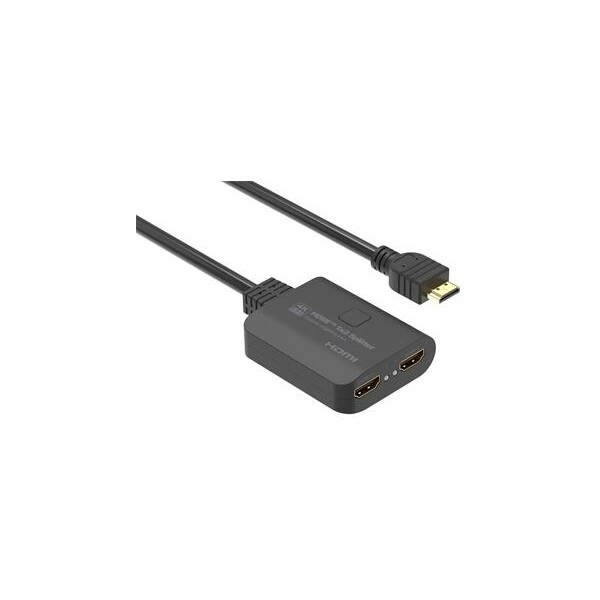 PremiumCord HDMI 2.0 Mini Splitter 1-2 Pigtail 4Kx2K@60Hz HDCP2.2 Downscaler