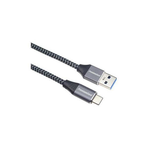 PremiumCord kabel USB-C - USB 3.0 A (USB 3.2 generation 1, 3A, 5Gbit/s)  0,5m oplet