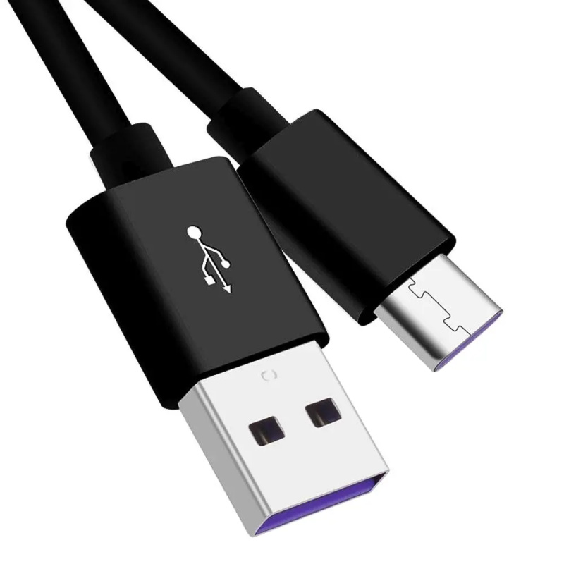 PremiumCord Kabel USB-C/M - USB 2.0 A/M, Super fast charging 5A, černý, 0,5m Černá