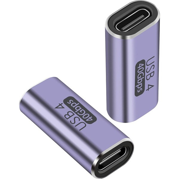 PremiumCord USB-C/USB-C redukce 100W šedá
