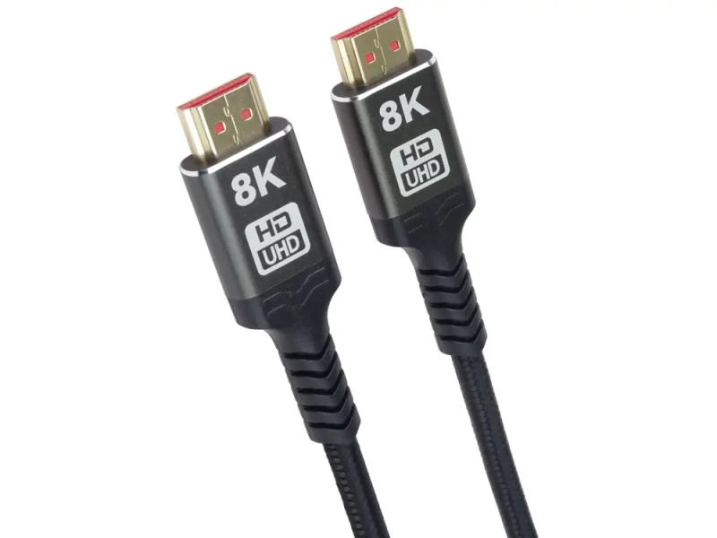 PremiumCord ULTRA HDMI 2.1 High Speed + Ethernet kabel 8K@60Hz,zlacené 2m kphdm21b2 Černá