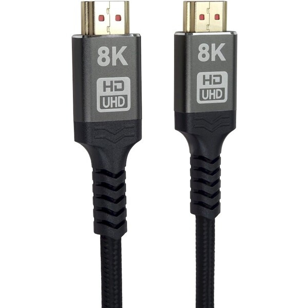 PremiumCord ULTRA HDMI 2.1 High Speed + Ethernet kabel 8K@60Hz,zlacené 2m kphdm21b2 Černá