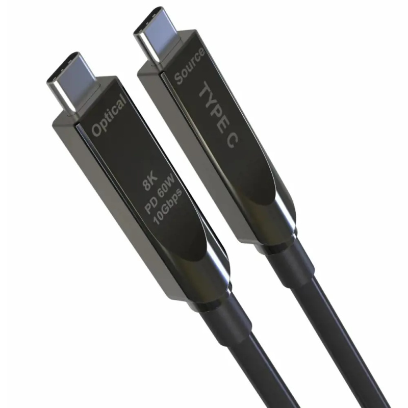 PremiumCord USB-C kabel Gen2 AOC DP1.4, 10m