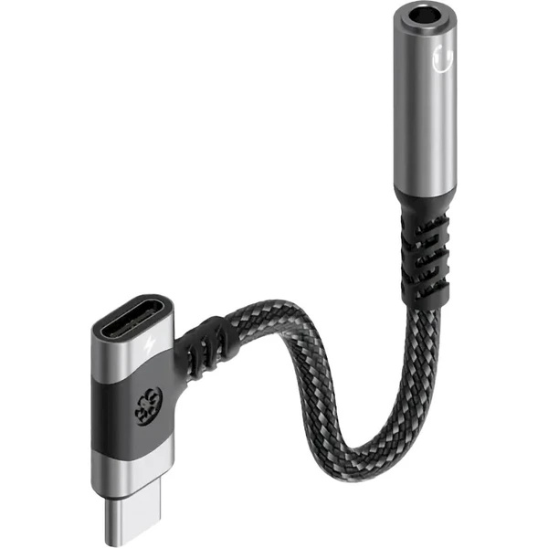 PremiumCord USB-C /3,5mm redukce s USB-C konektorem pro napájení 0,125m černý