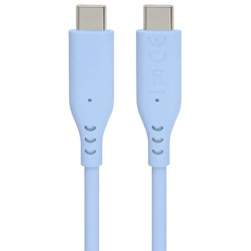 PremiumCord USB-C/USB-C napájecí kabel 60W 1,5m modrý