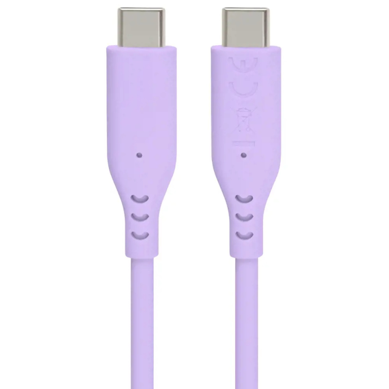 PremiumCord USB-C/USB-C napájecí kabel 60W 1,5m fialový