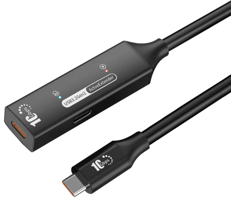 PremiumCord USB-C/USB-C 10Gbps repeater a prodlužovací kabel 10m