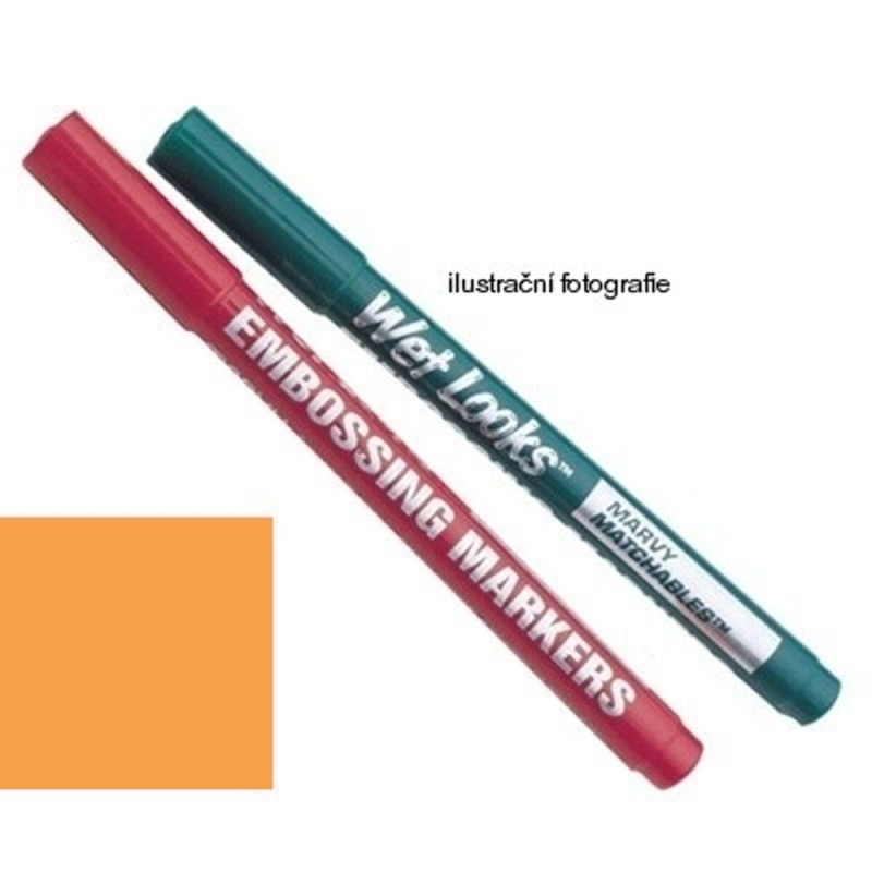 Marvy Embosovací fixa Marvy - VYBERTE ODSTÍN - Embosovací fixa Marvy, č. 7 - orange, oranžová