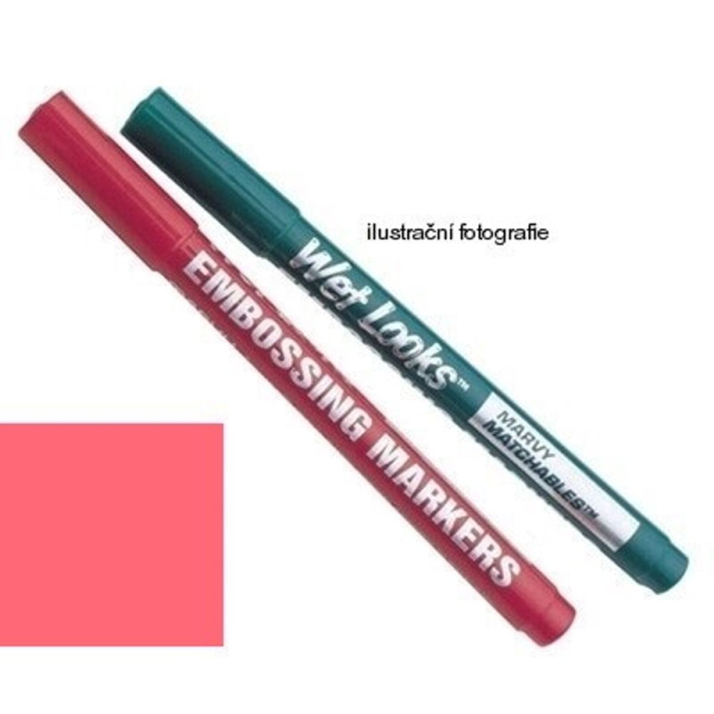 Marvy Embosovací fixa Marvy - VYBERTE ODSTÍN - Embosovací fixa Marvy, č. 9 - pink, růžová