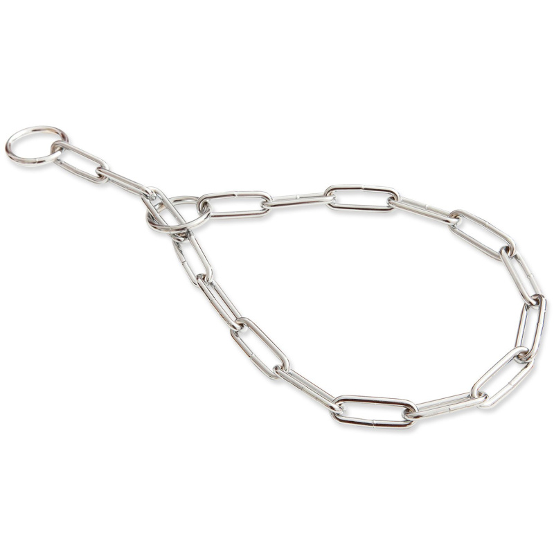 Obojek stahovací, oválná oka 3,8*50 řetízek