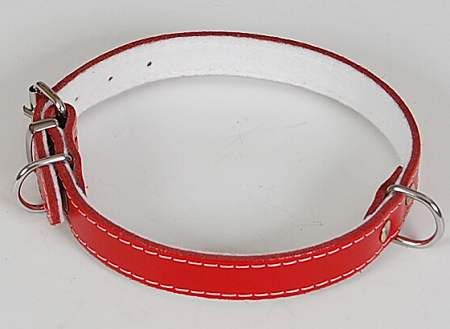PSÍ OBOJEK VĚTŠÍ ČERVENÁ KŮŽE 17-22cm
