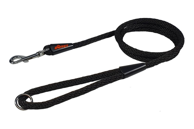 BAFPET Lanové vodítko SPIRÁLA 6 mm x 150 cm - Černá