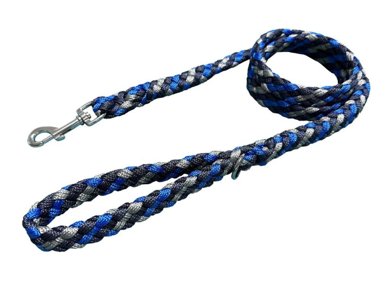 BAFPET Lanové vodítka pletené MINIHUGO - Modrá (150 cm)