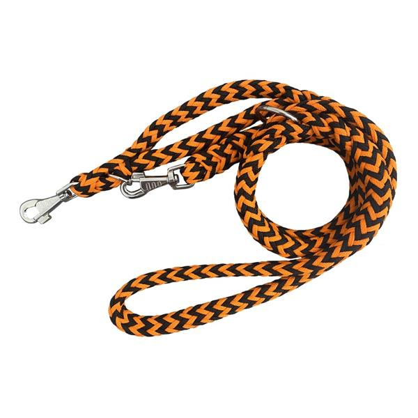 Vodítko lanové Hugo 2x240cm oranžové B&F
