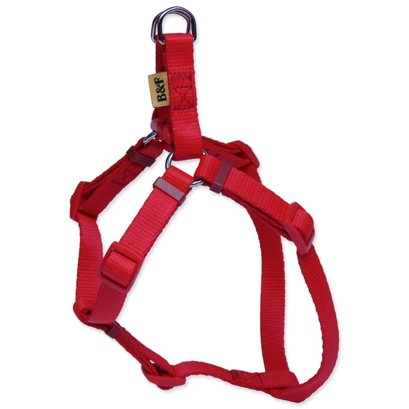 Postroj BAF nylon červený 1,5x32-46cm