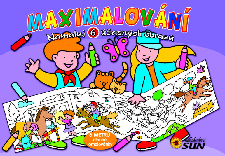 Maximalování - Namaluj 6 úžasných obrazů - kniha z kategorie Omalovánky