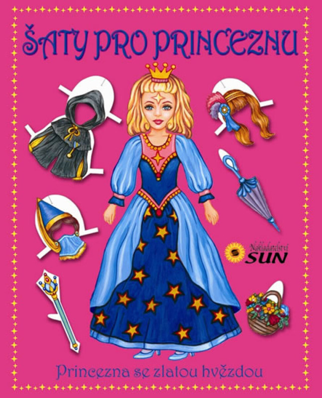 Šaty pro princeznu Princezna se zlatou hvězdou na čele (poškozené)