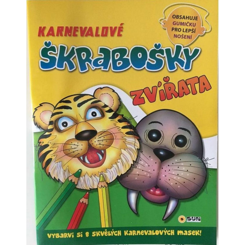 Karnevalové škrabošky - Zvířata