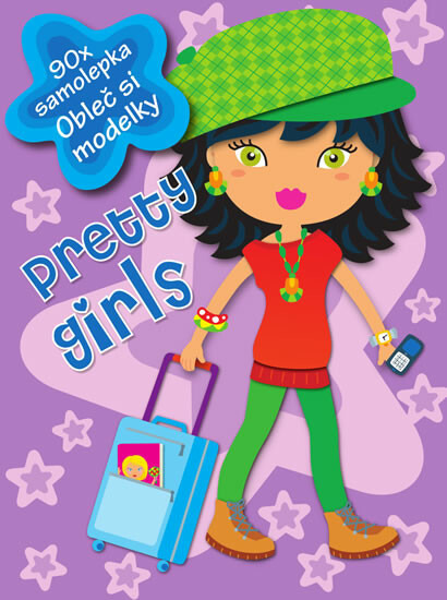 Pretty girls (lila) - 90 samolepek NAKLADATELSTVÍ SUN s.r.o.
