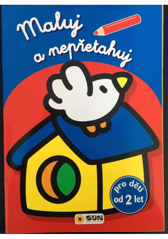 Maluj a nepřetahuj - modrá, ptáček- od 2 let