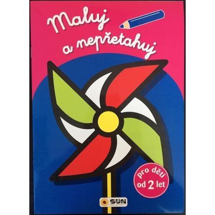 Maluj a nepřetahuj -červená, větrník- od 2 let