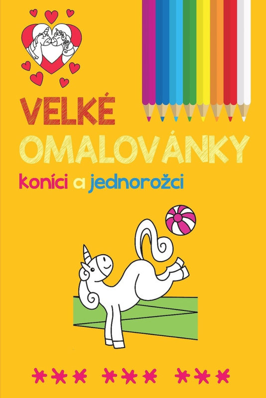Velké omalovánky koníci a jednorožci - kniha z kategorie Omalovánky