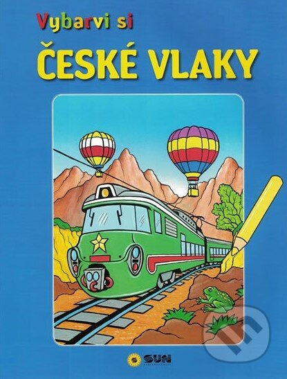 Vybarvi si - České vlaky - kniha z kategorie Omalovánky